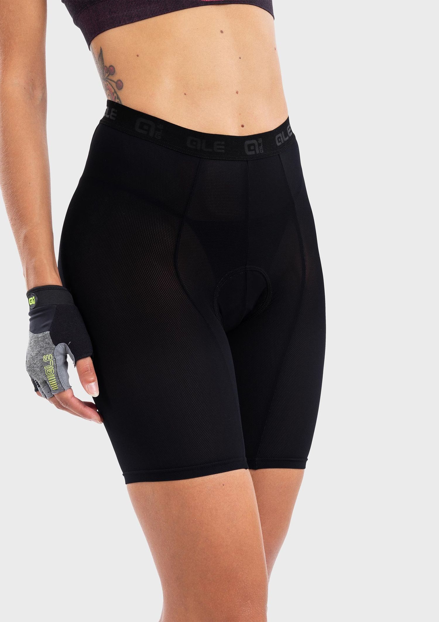 MTB ENDURO PADDED LINER LADY SHORT W8H SHAMMY Black