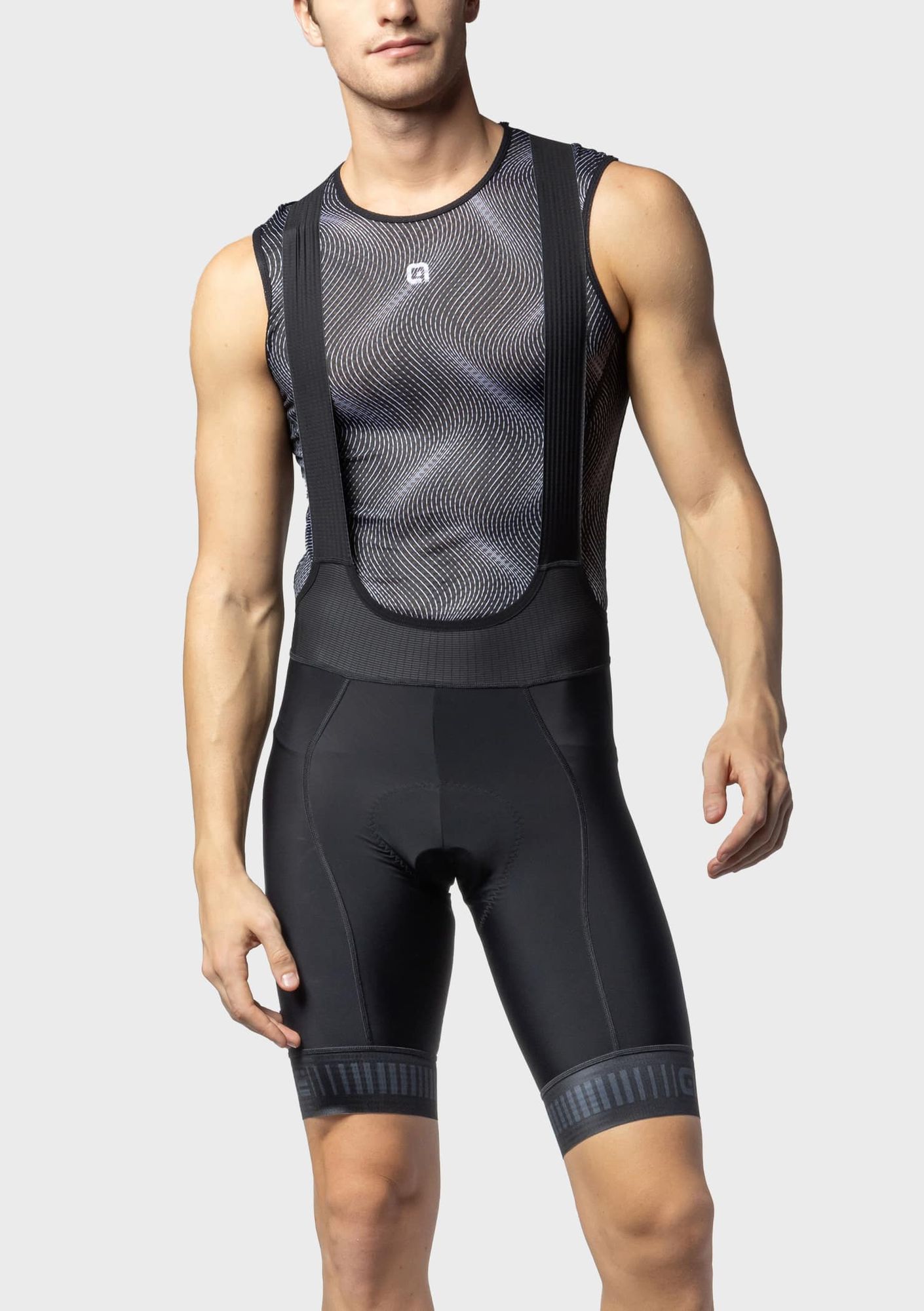 PR-E STRADA MEN BIBSHORT 4H SHAMMY Black